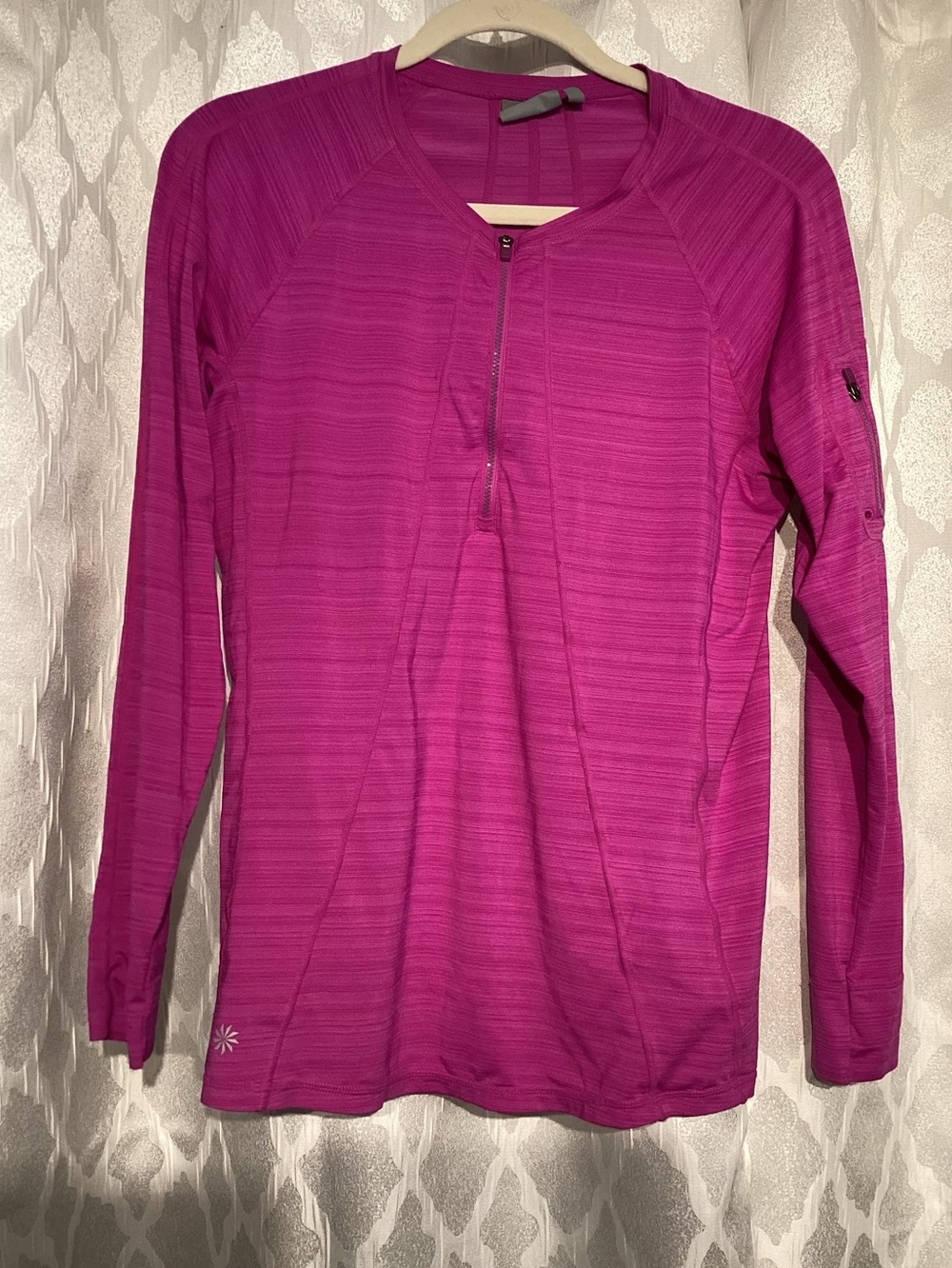 Athleta Women’s Long Sleeve Half-Zip Top - Fuchsia
